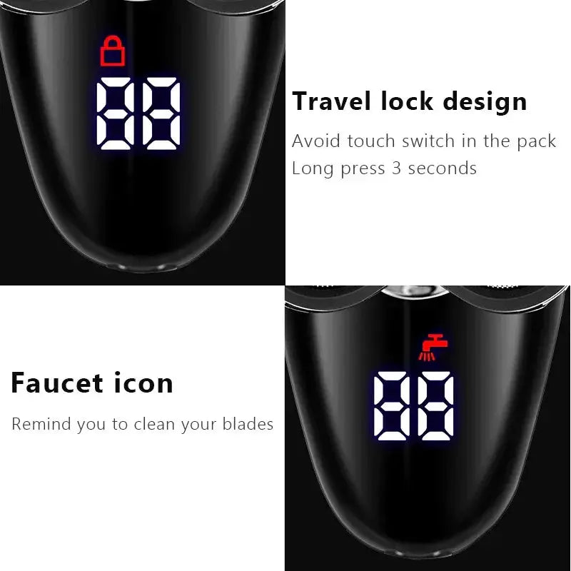 Electric Razor For Men Bald Head Shaver USB Rechargeable