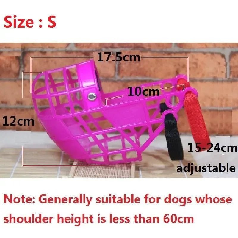 Breathable Dog Muzzle Basket Stop Biting Safe Training Tool