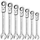 Flex Head Ratchet Wrench Spanner Metric Tool for Repairs