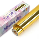 12X10ft HTVRONT Mirror Metallic Vinyl Roll for Cricut Decor