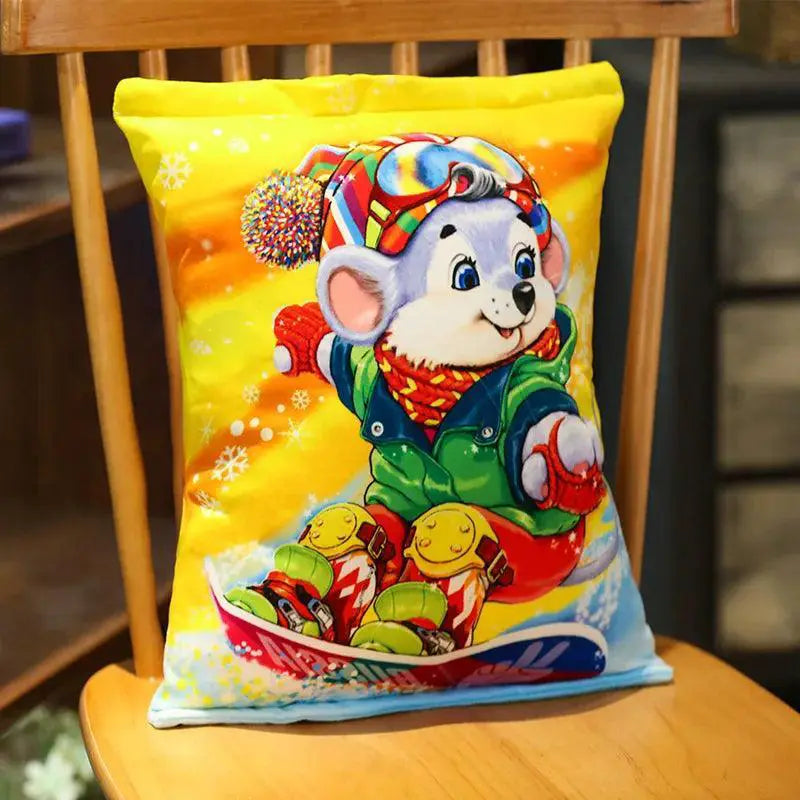 Lifelike Snacks Plush Pillow Cat Dog Food Cushion For Pets — product view 13