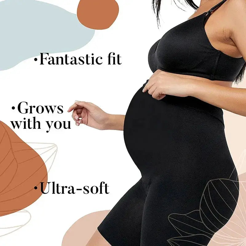 Seamless Maternity Shapewear Shorts For Belly Support
