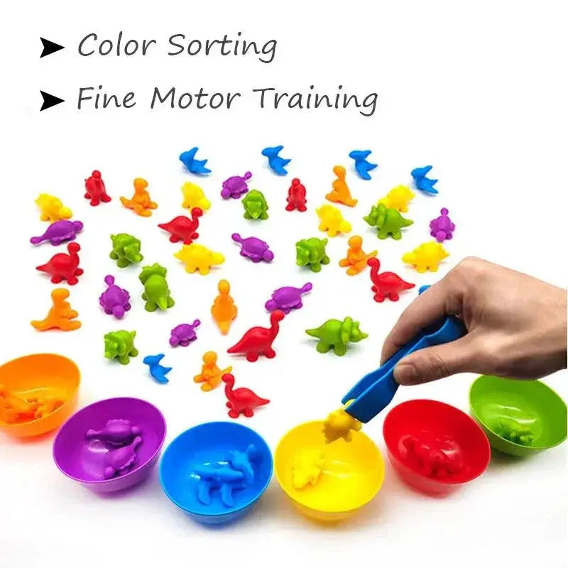 Montessori Rainbow Counting Bear Matching Toy Educational