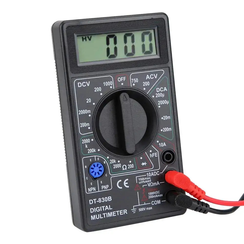 DT830B AC/DC LCD Digital Multimeter 750/1000V Voltmeter Ammeter Ohm Tester High Safety Handheld Meter Digital Multimeter