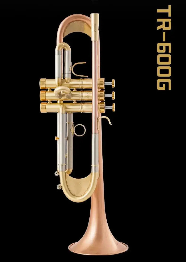 New Arrival Bb Trumpet Gold Lacquer Silver Plated Finish