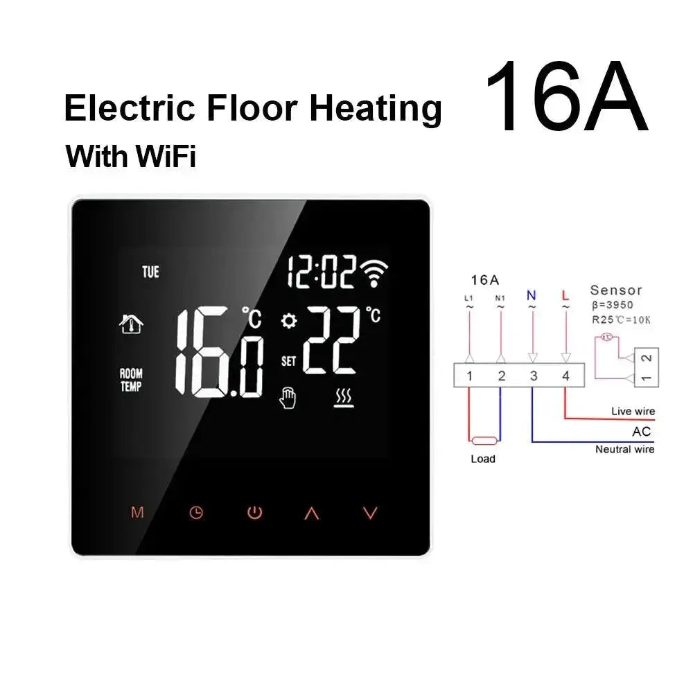 WiFi Smart Thermostat Alexa Google Home Compatible