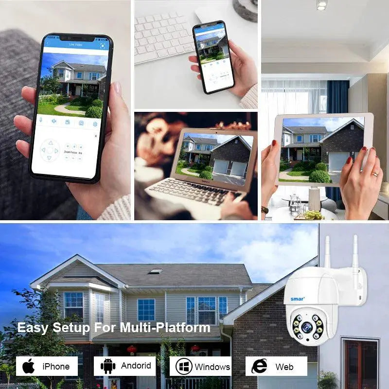 Smart 4K WiFi Outdoor Security Camera With AI Detection