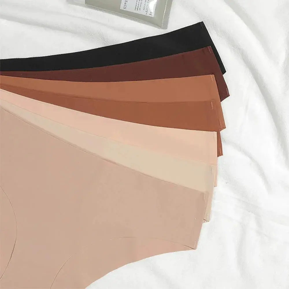 Silk Panties Set Seamless Low Rise Comfort Pack for Women
