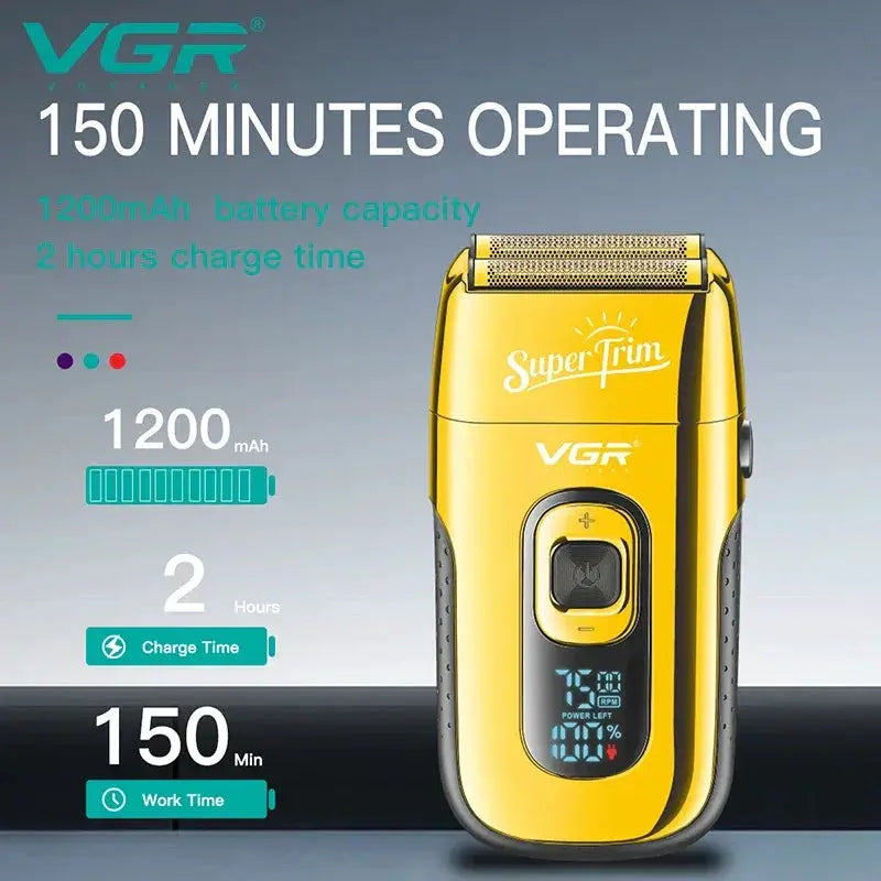 VGR Rechargeable 3 Speed Beard Hair Electric Shaver for Men