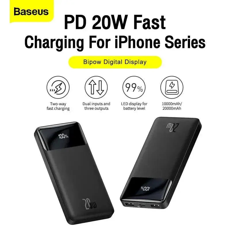 Ultra Compact Fast Charging Power Bank With Dual Outputs