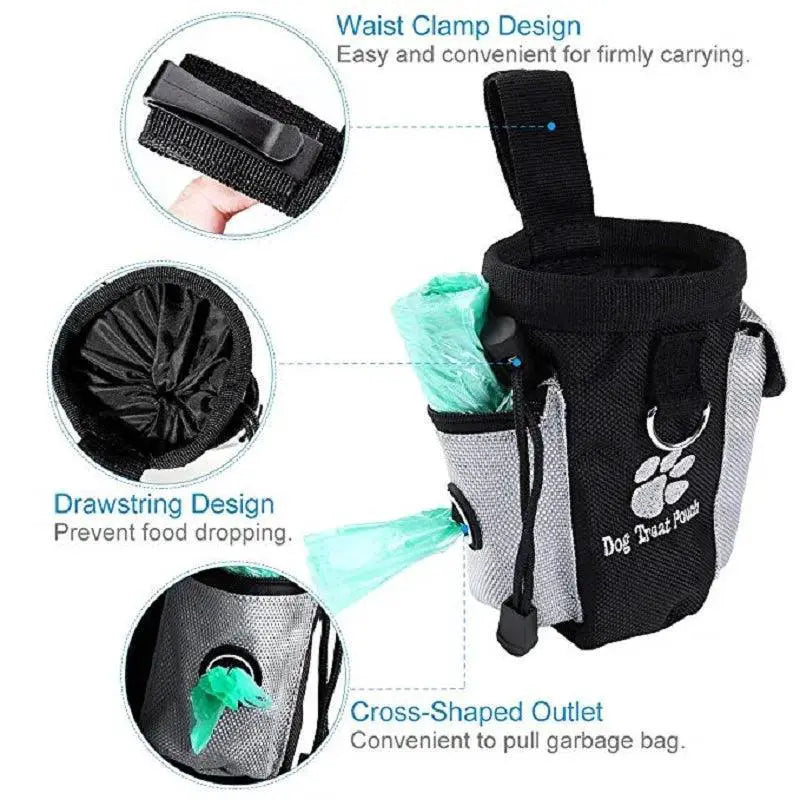 Dog Training Waist Bag For Treats Portable Pet Snack Pouch