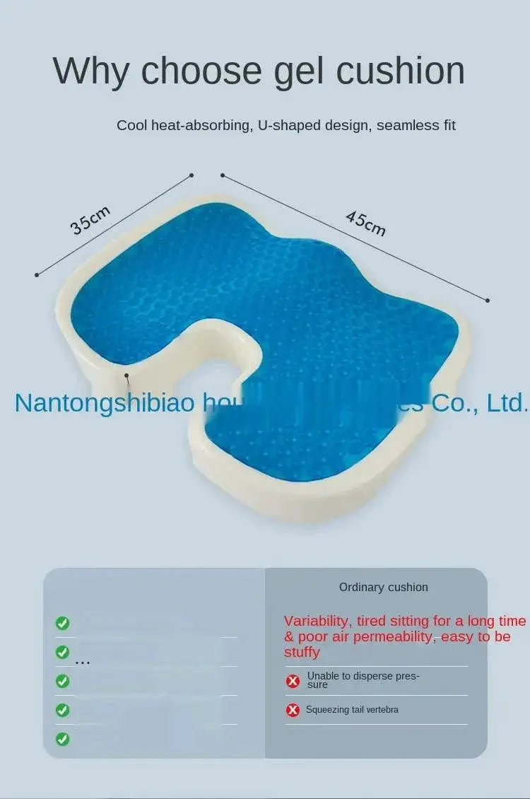Memory Foam U Shaped Coccyx Support Cushion For Sitting