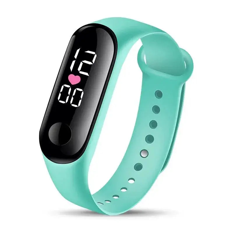 LED Digital Wristwatch With Silicone Strap Sports Timepiece