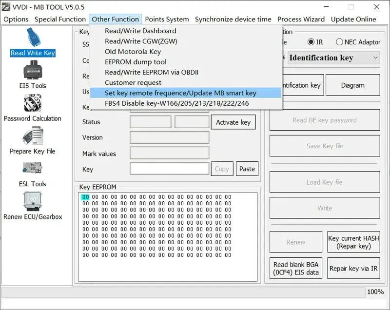Xhorse XSBZ01EN VVDI MB Universal Benz FBS3 Smart Key
