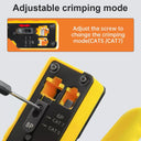 AMPCOM Ethernet Cable Crimper Professional Pass Through Tool