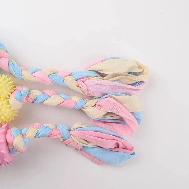 Pet Dog Chews TPR Knot Bite Resistant Teeth Cleaning Toys