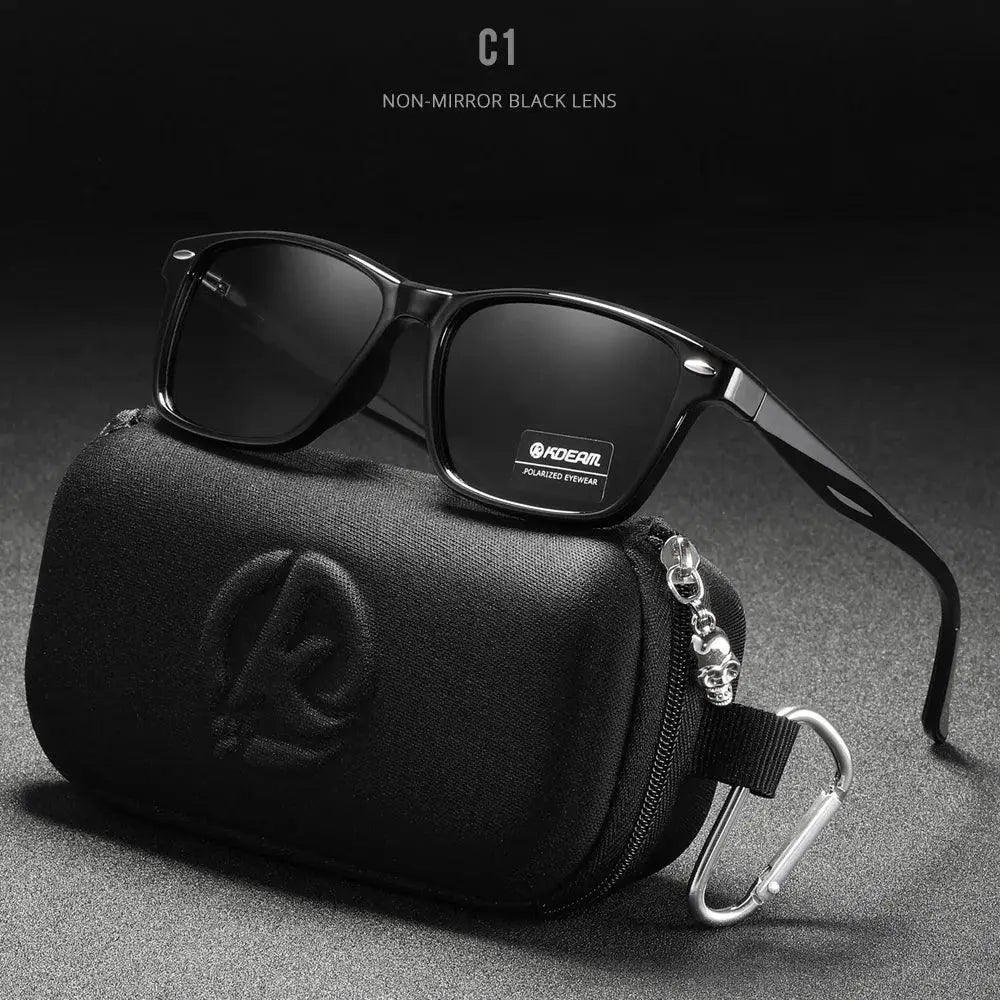 Unisex Polarized Square Sunglasses TR90 Frame Lightweight