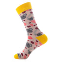 Whimsical Animal Cartoon Crew Socks for Fun Loving Men Women