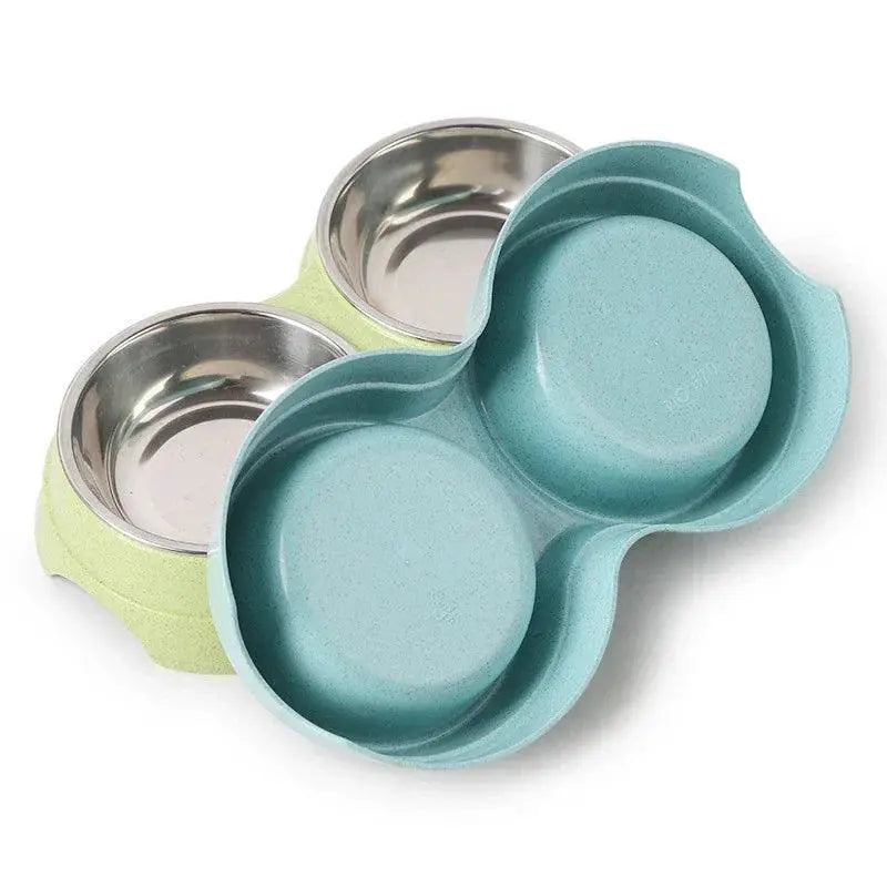 Double Stainless Steel Pet Bowls Feeder For Small Dogs
