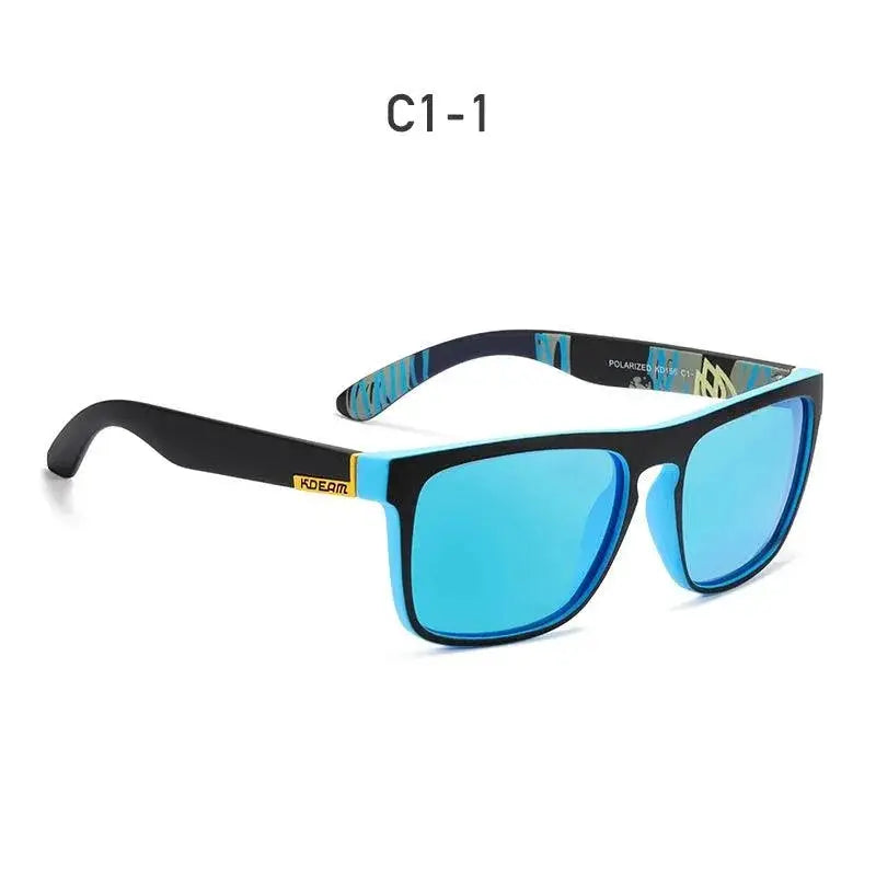 KDEAM Polarized Sunglasses For Men Classic Square Frame