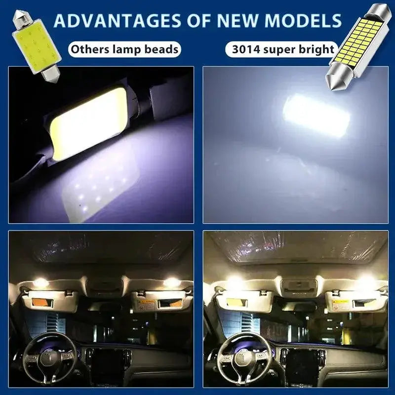 LED Festoon Bulbs Set for Car Interior and License Plate