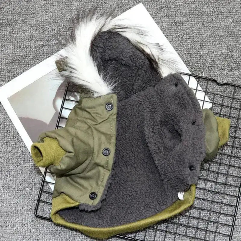 Dog Winter Coat Jacket Hoodie For Small Medium Dogs