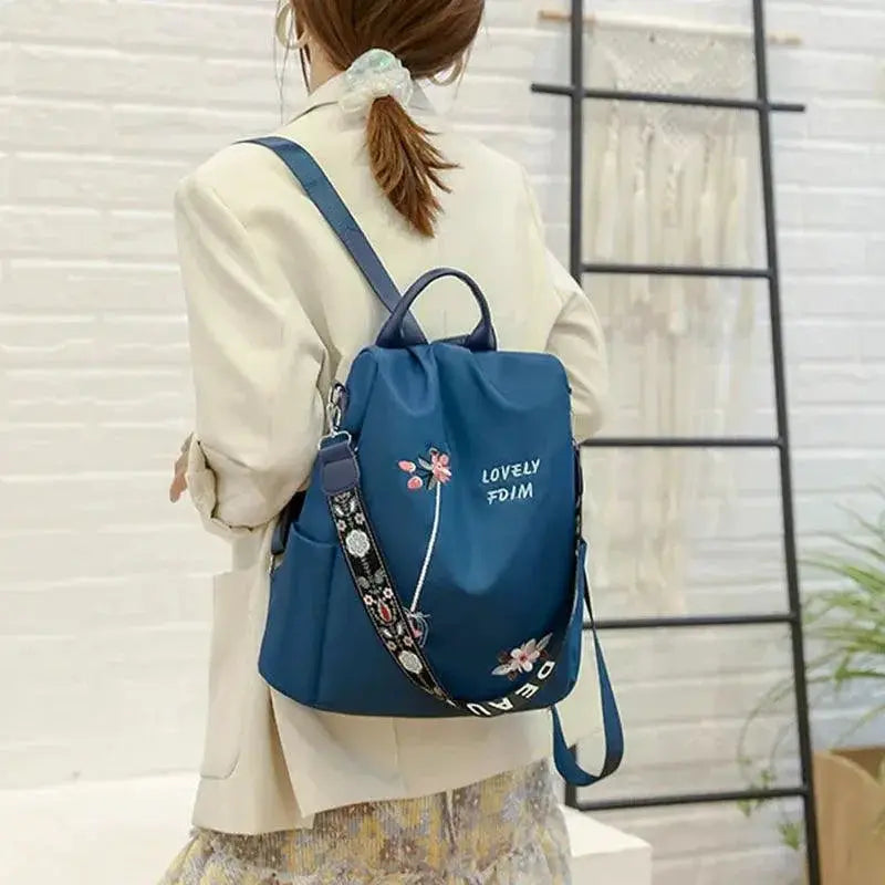 Stylish Waterproof Oxford Backpack for Women Large Capacity