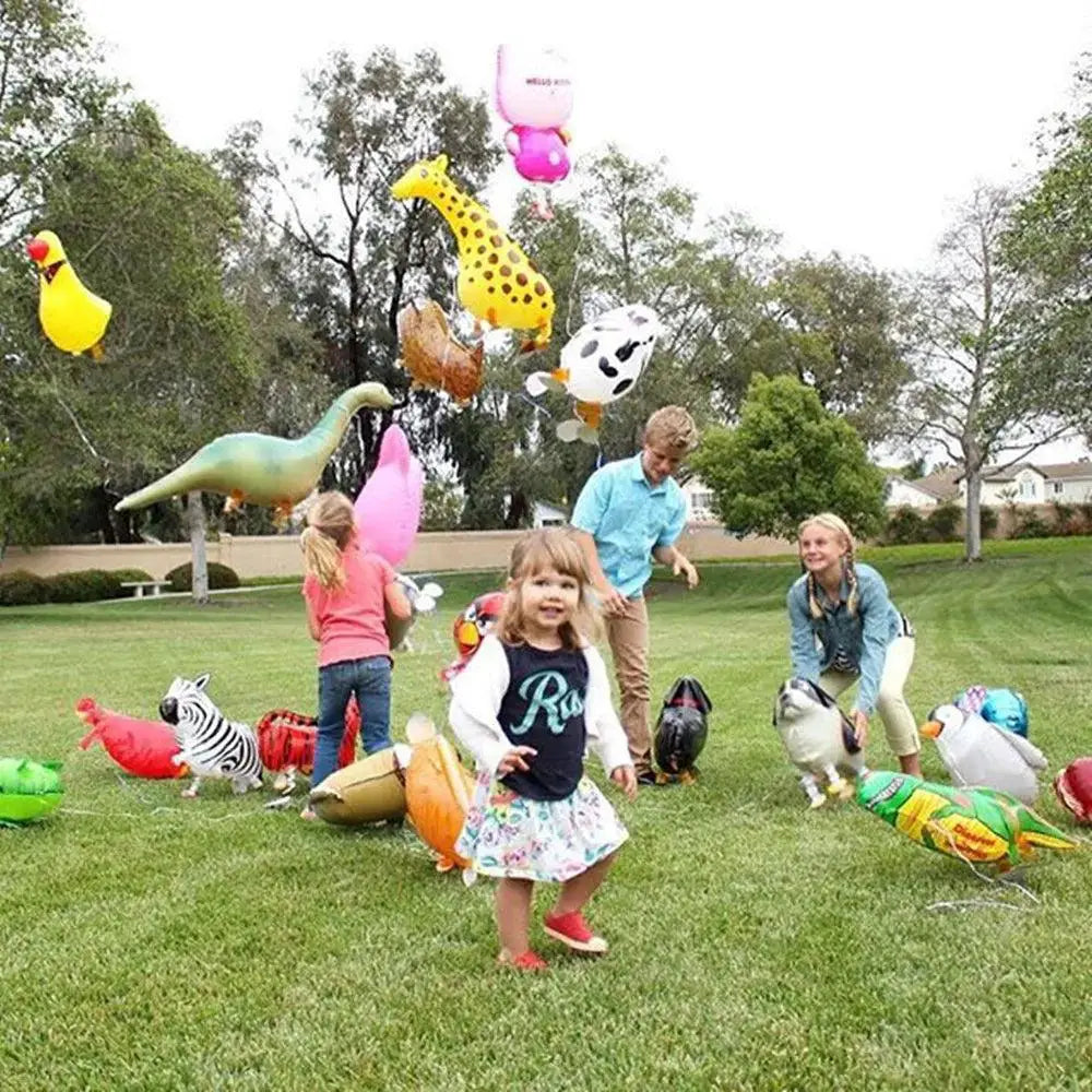 Adorable Cartoon Animal Helium Balloons Party Decor