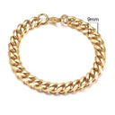 Vnox 3-11mm Chunky Miami Curb Chain Bracelet for Men