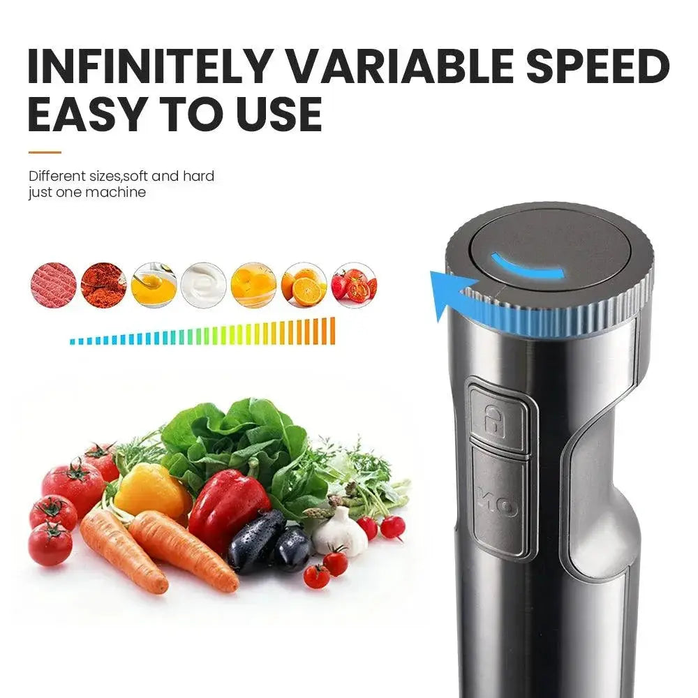 MIUI Hand Immersion Blender 1000W 4-In-1 Kitchen Tool