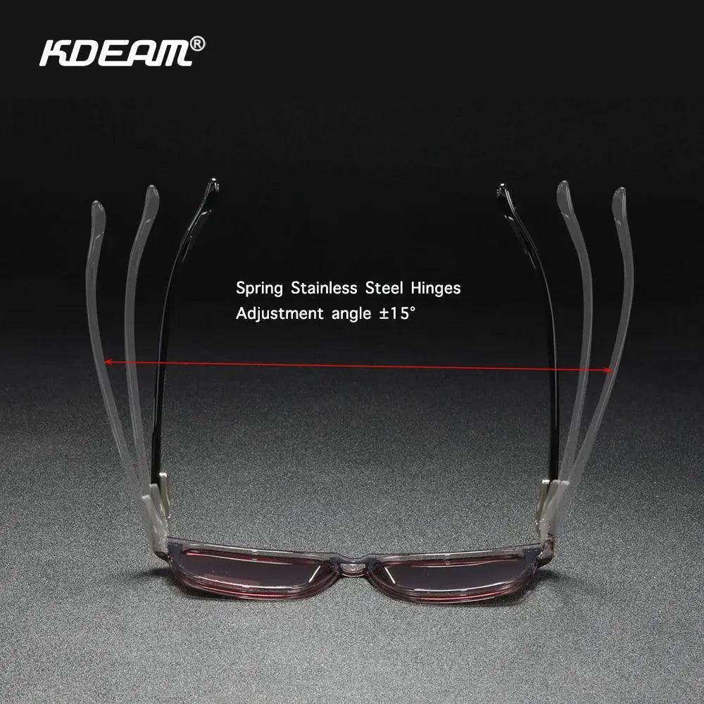 Unisex Polarized Square Sunglasses TR90 Frame Lightweight
