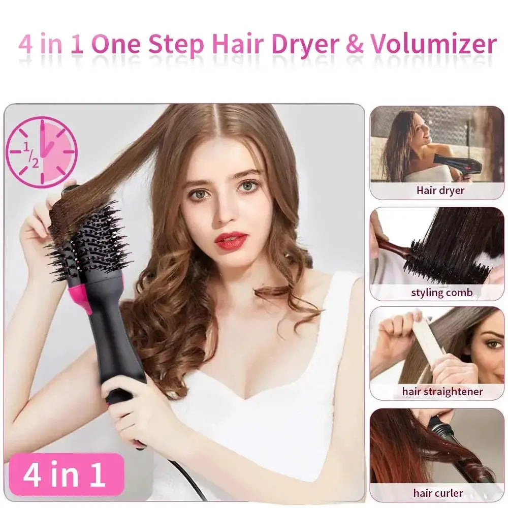 One Step Volumizer Hair Dryer And Hot Air Brush 4 In 1