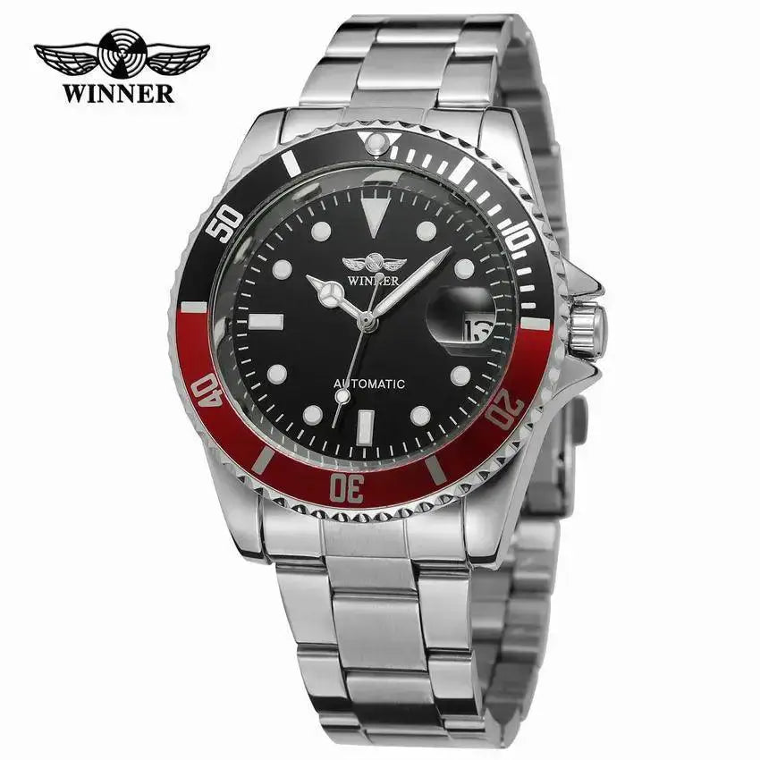 Elegant Stainless Steel Mens Automatic Watch For Formal Wear