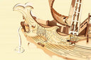 Robotime 3D Boat Puzzle for Kids Skills