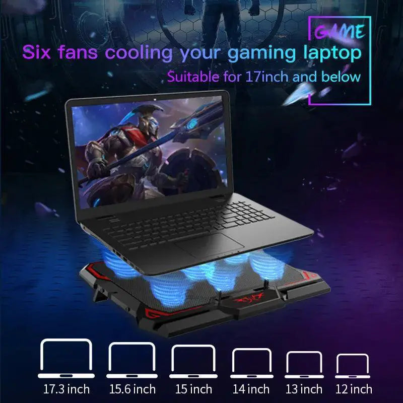 Coolcold Gaming Laptop Cooler For 17 Inch Notebooks