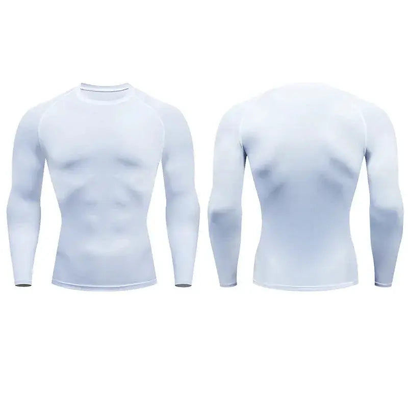 Men Compression Running Long Sleeve Tee Gym Sportswear