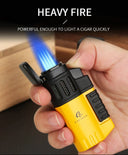Galiner Cigar Torch Lighter Windproof 4 Jet Flame Butane