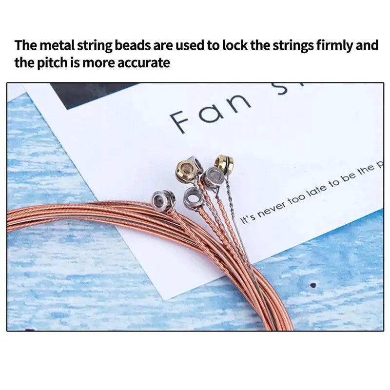 6Pcs Set Acoustic Guitar Replacement Steel Strings