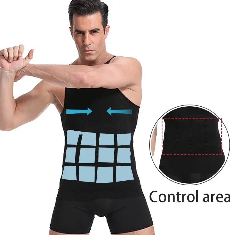 Men Slimming Body Shaper Waist Trainer Cincher Tummy Control