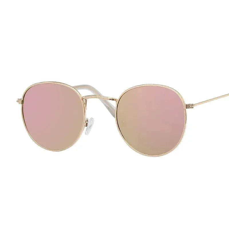 Vintage Designer Small Round Sunglasses For Women Luxury
