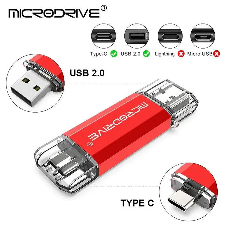 OTG USB Type C Flash Drive High Speed Storage Solution