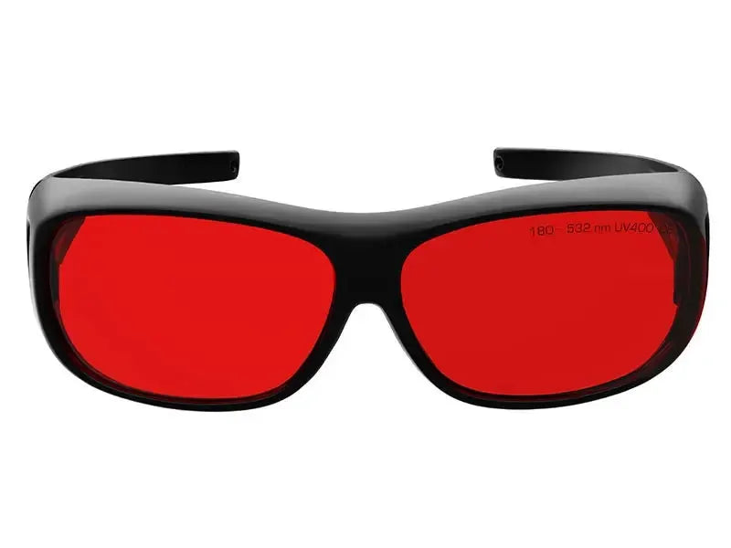 190 To 550nm OD 5 Green Laser Safety Glasses Red Lenses - OurLum.com