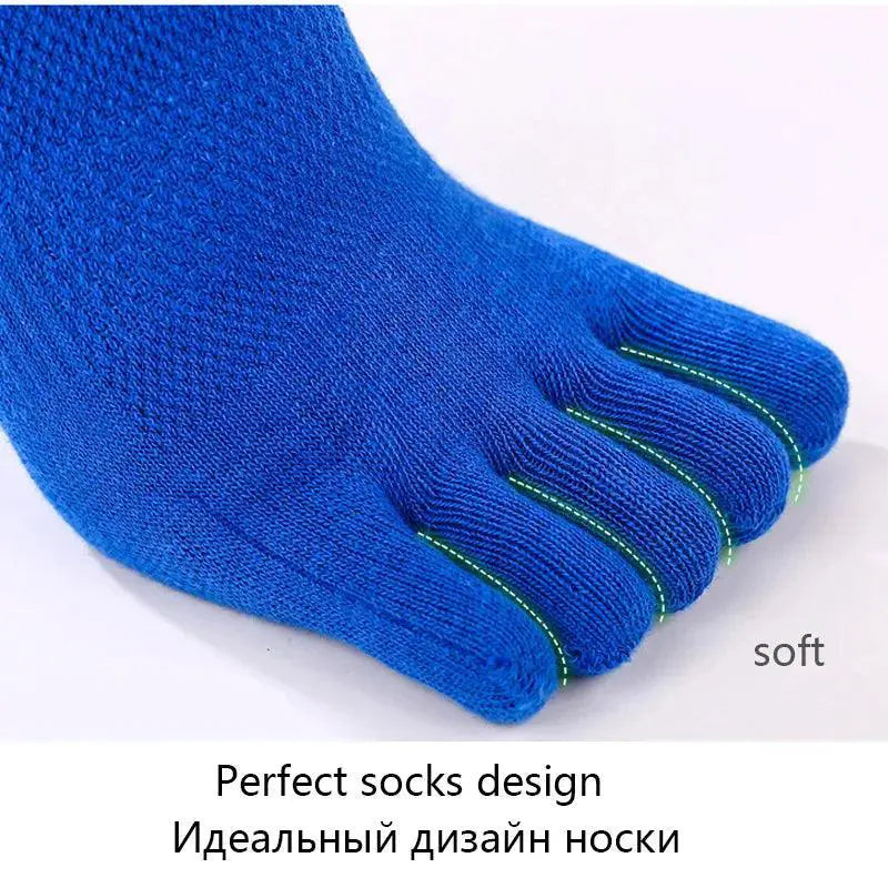 Active Comfort Five Toe Mens Summer Breathable Socks Trendy