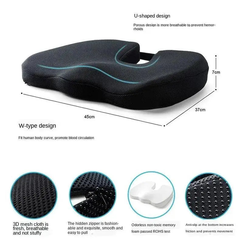 U Shape Memory Foam Seat Cushion Gel Comfort Pillow