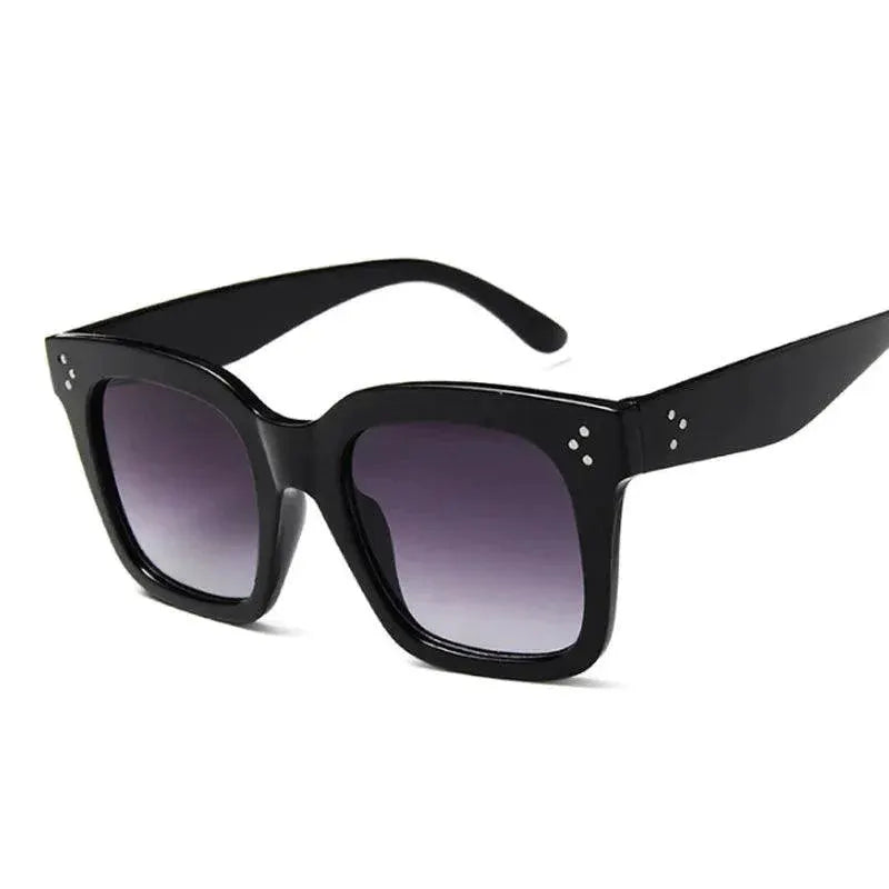 Stylish Square Oversized Sunglasses For Women Black Gradient
