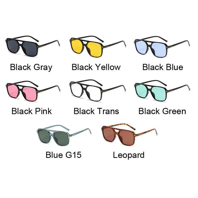 Retro Square Mirror Sunglasses For Women Candy Shades