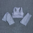 Seamless Yoga Set Women Leggings Crop Top