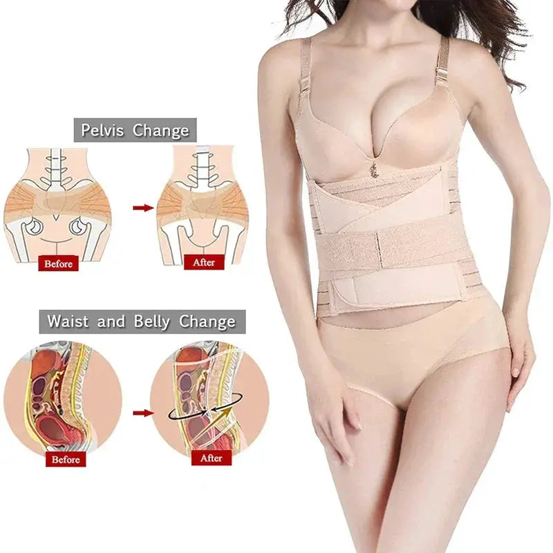 Ultimate 3 in 1 Postpartum Belly Belt for Recovery Aid