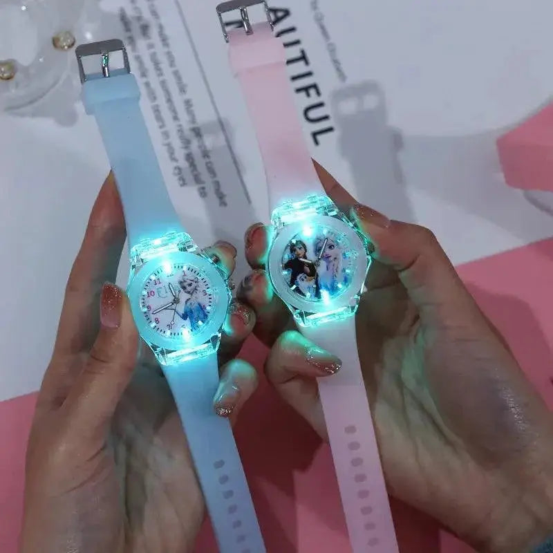 Disney Princess Frozen Luminous LED Kids Glow Watch
