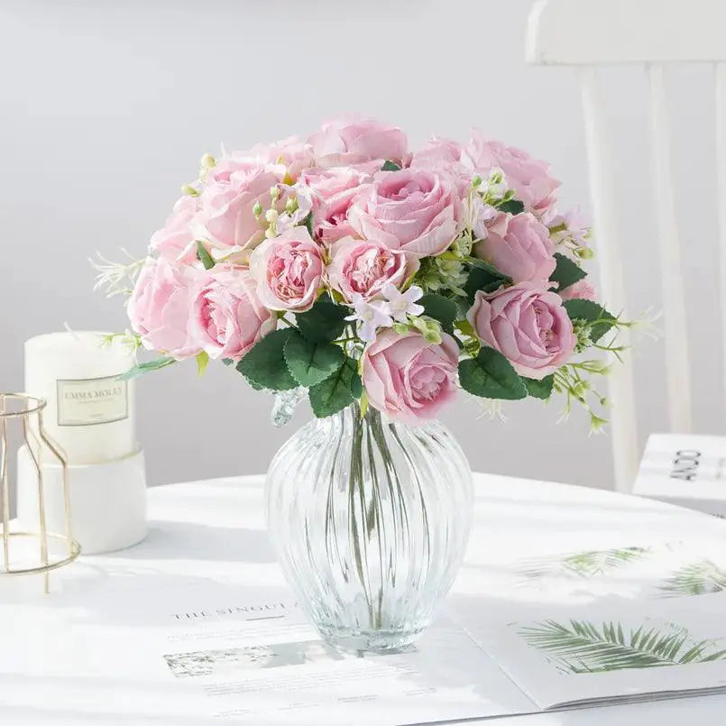 Elegant Silk Peony Bouquet for Weddings and Home Decor